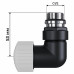 Набор термостатический трехосевой Royal Thermo Design Pro 15мм М30х1,5 (Чёрный)